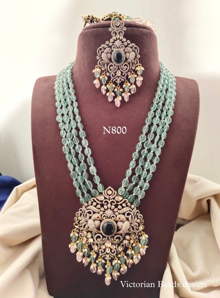 Moti and Victorian Necklace Set