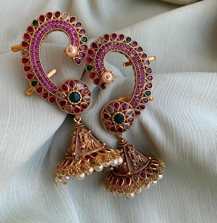 South Queen Kemp Earrings With Jhumki