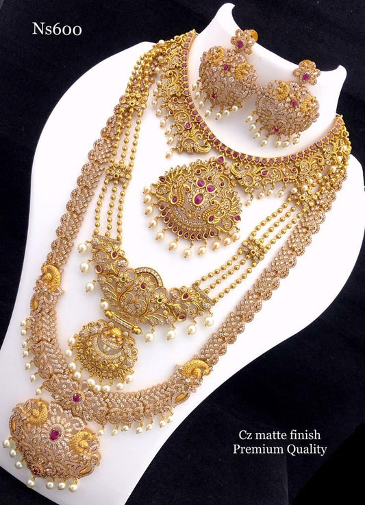 South Indian Necklace Combo Set