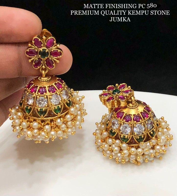 Zhumki With Kemp Moti Set